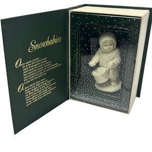 Department 56 Snowbabies Shall I Play For You Winter‎ Tales Figurine in Book Box